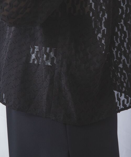 NARACAMICIE / ナラカミーチェ シャツ・ブラウス | 【NARACAMICIE】カットジャガードドロストネック七分袖ブラウス | 詳細22