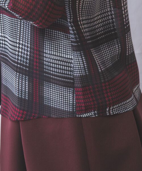 NARACAMICIE / ナラカミーチェ シャツ・ブラウス | 【NARACAMICIE】ビッググレンチェック七分袖シャツ | 詳細9