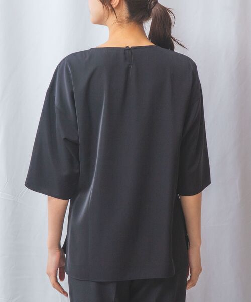 NARACAMICIE / ナラカミーチェ シャツ・ブラウス | 【NARACAMICIE】ジョーゼットフロントフリル七分袖プルオーバー | 詳細15