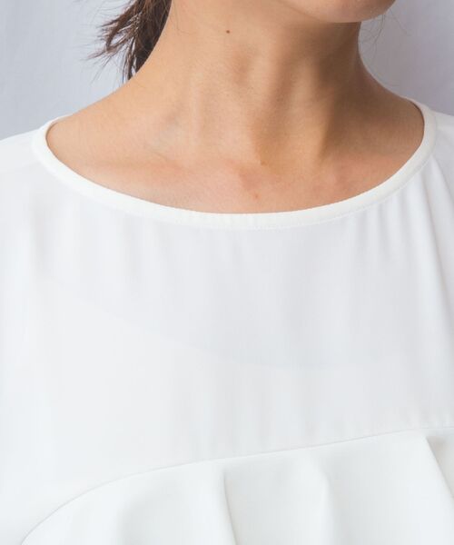 NARACAMICIE / ナラカミーチェ シャツ・ブラウス | 【NARACAMICIE】ジョーゼットフロントフリル七分袖プルオーバー | 詳細5