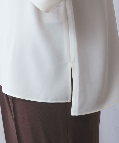 NARACAMICIE / ナラカミーチェ シャツ・ブラウス | 【NARACAMICIE】ジョーゼットフロントフリル七分袖プルオーバー | 詳細8