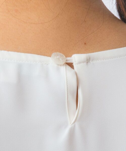 NARACAMICIE / ナラカミーチェ シャツ・ブラウス | 【NARACAMICIE】ジョーゼットフロントフリル七分袖プルオーバー | 詳細9