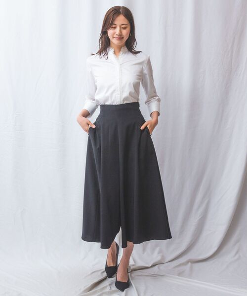 NARACAMICIE / ナラカミーチェ シャツ・ブラウス | 【NARACAMICIE】ツイルピコレース七分袖シャツ | 詳細11