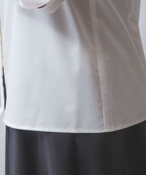 NARACAMICIE / ナラカミーチェ シャツ・ブラウス | 【NARACAMICIE】ツイルピコレース七分袖シャツ | 詳細8