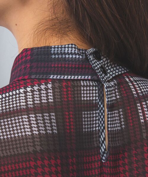 NARACAMICIE / ナラカミーチェ シャツ・ブラウス | 【NARACAMICIE】ビッググレンチェックボウタイ半袖ブラウス | 詳細6