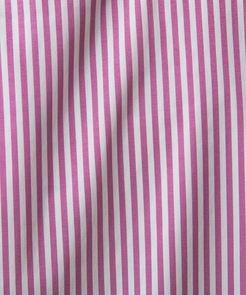 NARACAMICIE / ナラカミーチェ シャツ・ブラウス | 【NARACAMICIE】ストレッチストライプフロントデザインタック半袖ブラウス | 詳細11