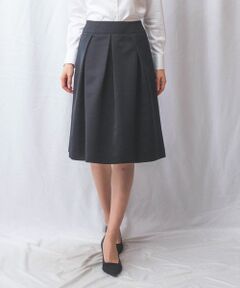 NARACAMICIE / ナラカミーチェ ミニ・ひざ丈スカート | 【NARACAMICIE】マットグログランタックフレアスカート