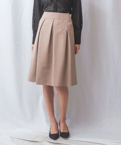 NARACAMICIE / ナラカミーチェ ミニ・ひざ丈スカート | 【NARACAMICIE】マットグログランタックフレアスカート