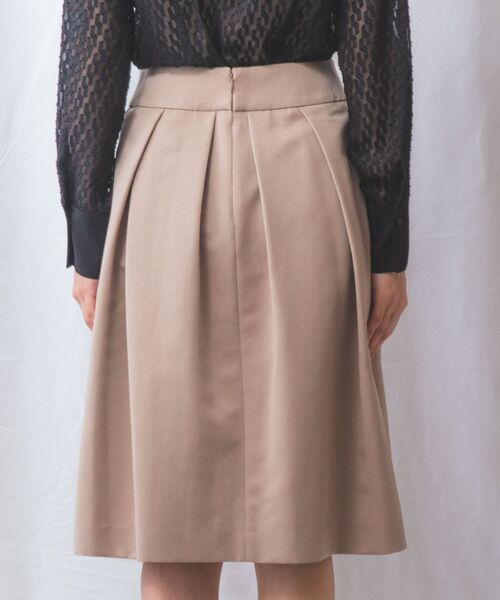 NARACAMICIE / ナラカミーチェ ミニ・ひざ丈スカート | 【NARACAMICIE】マットグログランタックフレアスカート | 詳細10