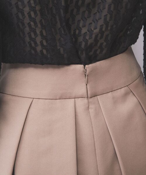 NARACAMICIE / ナラカミーチェ ミニ・ひざ丈スカート | 【NARACAMICIE】マットグログランタックフレアスカート | 詳細12