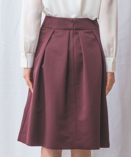 NARACAMICIE / ナラカミーチェ ミニ・ひざ丈スカート | 【NARACAMICIE】マットグログランタックフレアスカート | 詳細18