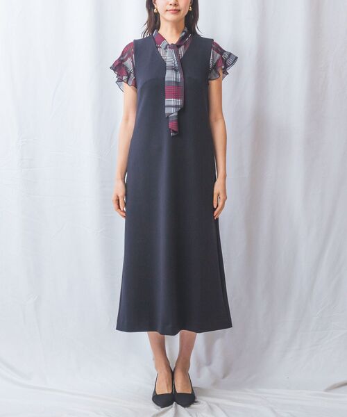 NARACAMICIE / ナラカミーチェ ミニ・ひざ丈スカート | 【NARACAMICIE】アクアスーティングジャンパースカート | 詳細1