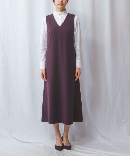 NARACAMICIE / ナラカミーチェ ミニ・ひざ丈スカート | 【NARACAMICIE】アクアスーティングジャンパースカート | 詳細9