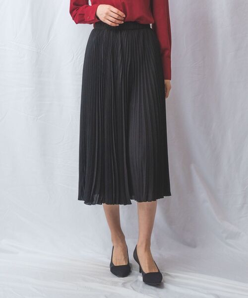NARACAMICIE / ナラカミーチェ その他パンツ | 【NARACAMICIE】ハイツイストシフォンプリーツパンツ | 詳細1