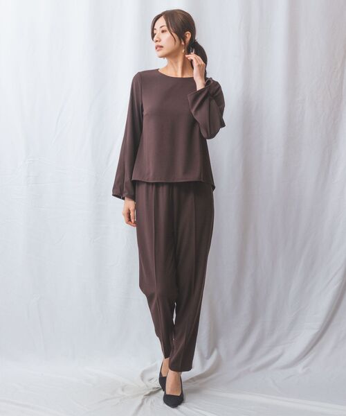 NARACAMICIE / ナラカミーチェ その他パンツ | 【NARACAMICIE】【セットアップ対応】ウエストゴムテーパードパンツ | 詳細14