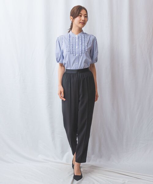 NARACAMICIE / ナラカミーチェ その他パンツ | 【NARACAMICIE】【セットアップ対応】ウエストゴムテーパードパンツ | 詳細7