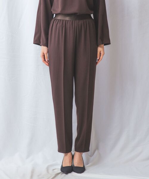 NARACAMICIE / ナラカミーチェ その他パンツ | 【NARACAMICIE】【セットアップ対応】ウエストゴムテーパードパンツ | 詳細8
