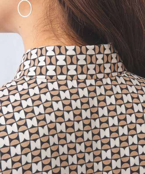 NARACAMICIE / ナラカミーチェ ロング・マキシ丈ワンピース | 【NARACAMICIE】幾何柄ノースリワンピース | 詳細6