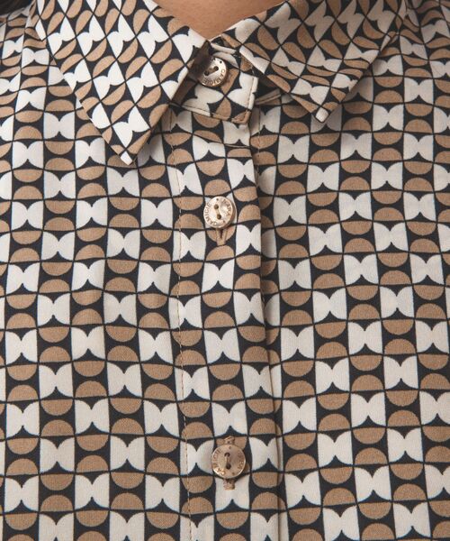 NARACAMICIE / ナラカミーチェ ロング・マキシ丈ワンピース | 【NARACAMICIE】幾何柄ノースリワンピース | 詳細8