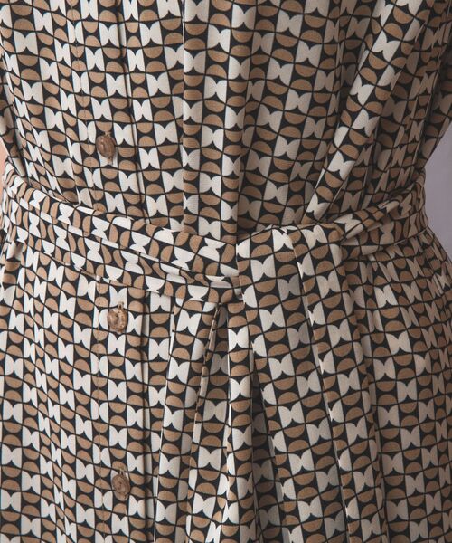 NARACAMICIE / ナラカミーチェ ロング・マキシ丈ワンピース | 【NARACAMICIE】幾何柄ノースリワンピース | 詳細9