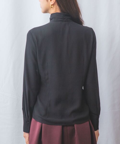 NARACAMICIE / ナラカミーチェ シャツ・ブラウス | 【NARACAMICIE】無地ジョーゼットフリル長袖ブラウス | 詳細3