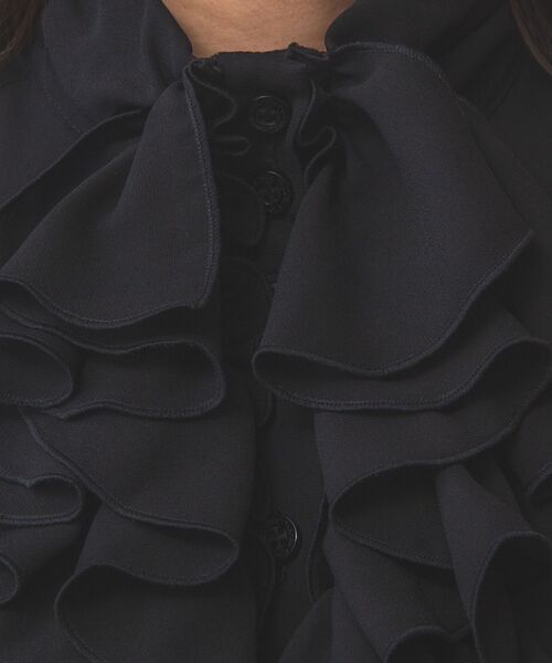 NARACAMICIE / ナラカミーチェ シャツ・ブラウス | 【NARACAMICIE】無地ジョーゼットフリル長袖ブラウス | 詳細7