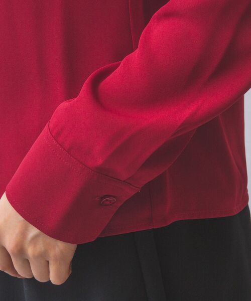 NARACAMICIE / ナラカミーチェ シャツ・ブラウス | 【NARACAMICIE】無地ジョーゼットラッフルボウタイ長袖ブラウス | 詳細19