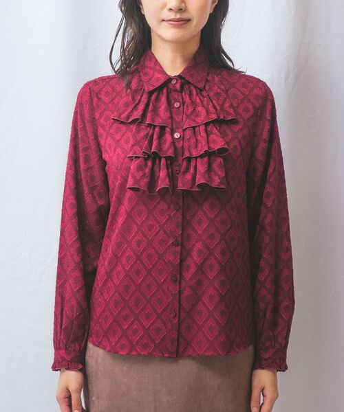 NARACAMICIE / ナラカミーチェ シャツ・ブラウス | 【NARACAMICIE】カットジャガード3段フリル長袖ブラウス | 詳細11