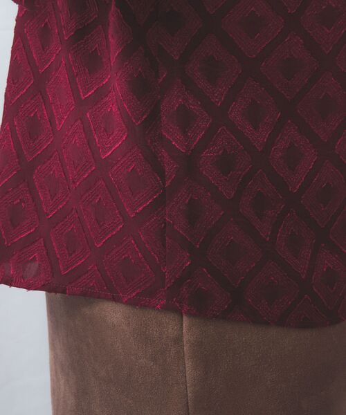 NARACAMICIE / ナラカミーチェ シャツ・ブラウス | 【NARACAMICIE】カットジャガード3段フリル長袖ブラウス | 詳細18