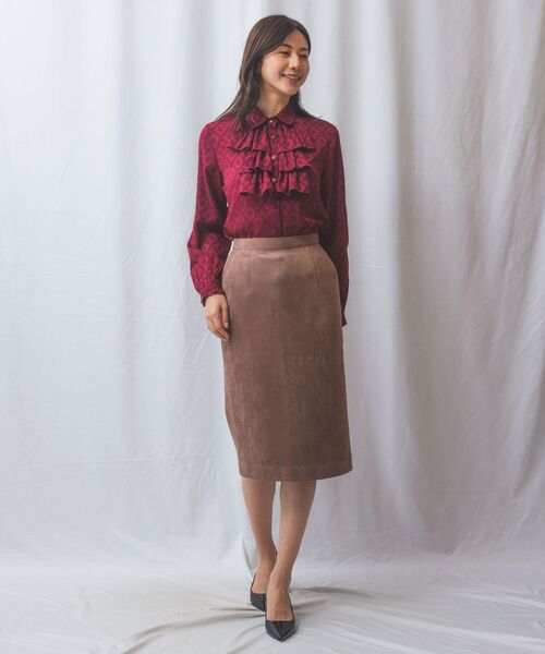 NARACAMICIE / ナラカミーチェ シャツ・ブラウス | 【NARACAMICIE】カットジャガード3段フリル長袖ブラウス | 詳細20