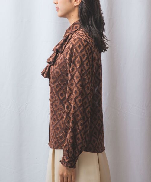 NARACAMICIE / ナラカミーチェ シャツ・ブラウス | 【NARACAMICIE】カットジャガード3段フリル長袖ブラウス | 詳細3