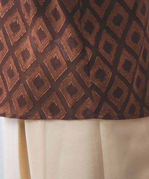 NARACAMICIE / ナラカミーチェ シャツ・ブラウス | 【NARACAMICIE】カットジャガード3段フリル長袖ブラウス | 詳細8