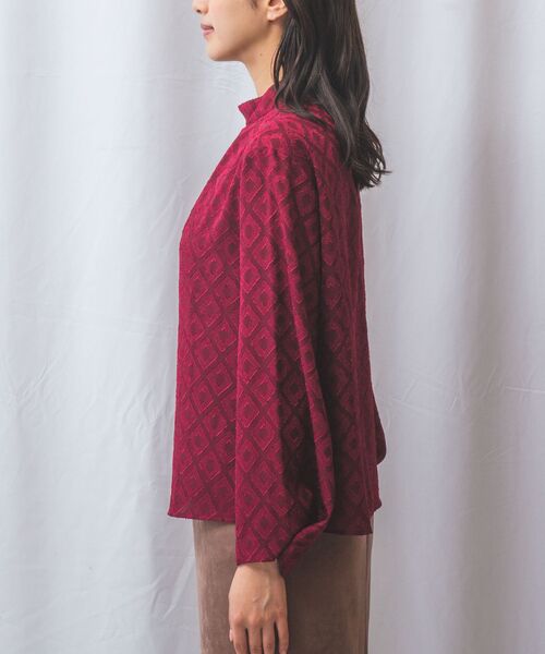 NARACAMICIE / ナラカミーチェ シャツ・ブラウス | 【NARACAMICIE】カットジャガードリボン付き長袖プルオーバー | 詳細13