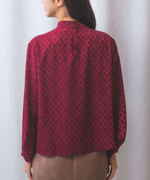 NARACAMICIE / ナラカミーチェ シャツ・ブラウス | 【NARACAMICIE】カットジャガードリボン付き長袖プルオーバー | 詳細14