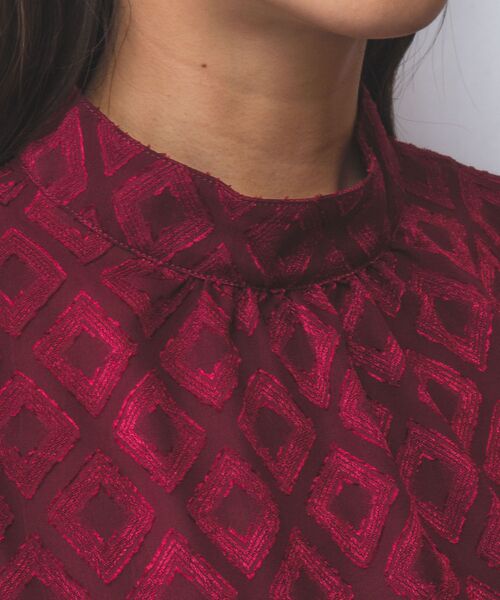 NARACAMICIE / ナラカミーチェ シャツ・ブラウス | 【NARACAMICIE】カットジャガードリボン付き長袖プルオーバー | 詳細15