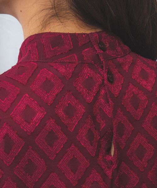 NARACAMICIE / ナラカミーチェ シャツ・ブラウス | 【NARACAMICIE】カットジャガードリボン付き長袖プルオーバー | 詳細16