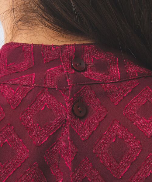 NARACAMICIE / ナラカミーチェ シャツ・ブラウス | 【NARACAMICIE】カットジャガードリボン付き長袖プルオーバー | 詳細17