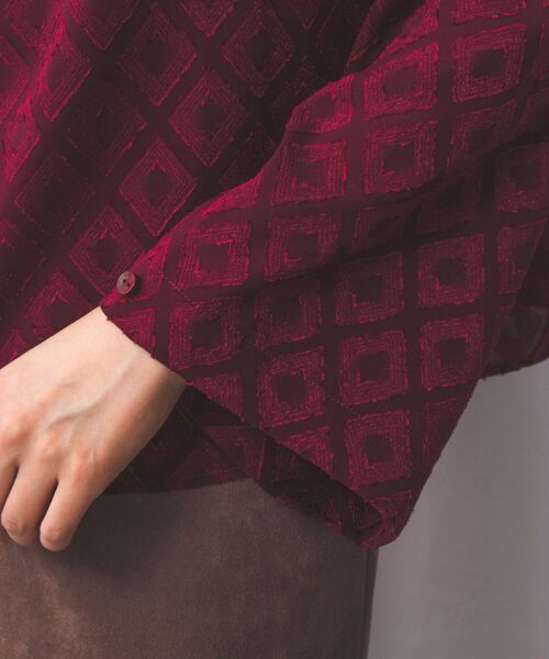 NARACAMICIE / ナラカミーチェ シャツ・ブラウス | 【NARACAMICIE】カットジャガードリボン付き長袖プルオーバー | 詳細19