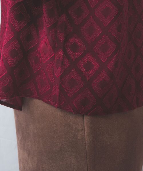 NARACAMICIE / ナラカミーチェ シャツ・ブラウス | 【NARACAMICIE】カットジャガードリボン付き長袖プルオーバー | 詳細20