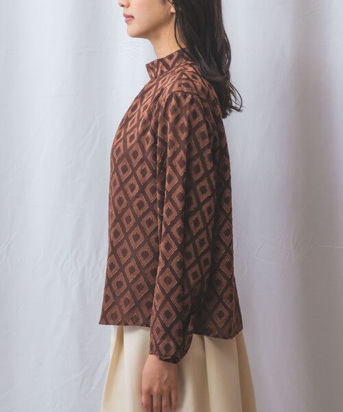 NARACAMICIE / ナラカミーチェ シャツ・ブラウス | 【NARACAMICIE】カットジャガードリボン付き長袖プルオーバー | 詳細3