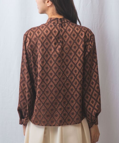 NARACAMICIE / ナラカミーチェ シャツ・ブラウス | 【NARACAMICIE】カットジャガードリボン付き長袖プルオーバー | 詳細4