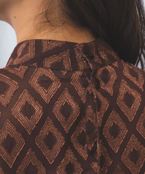 NARACAMICIE / ナラカミーチェ シャツ・ブラウス | 【NARACAMICIE】カットジャガードリボン付き長袖プルオーバー | 詳細6
