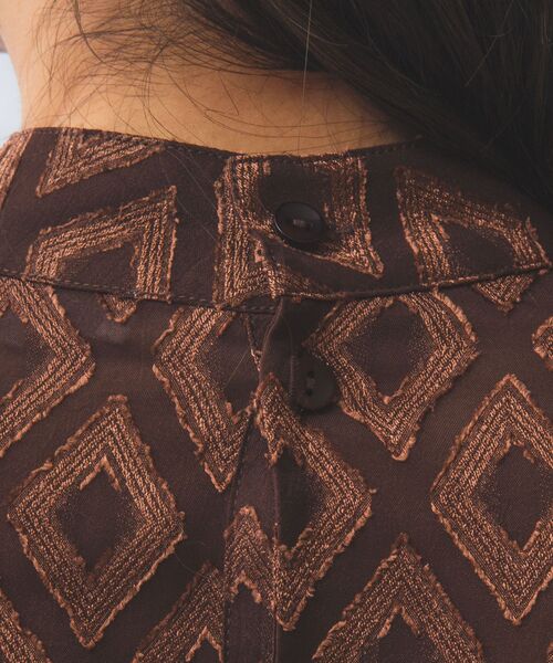 NARACAMICIE / ナラカミーチェ シャツ・ブラウス | 【NARACAMICIE】カットジャガードリボン付き長袖プルオーバー | 詳細7