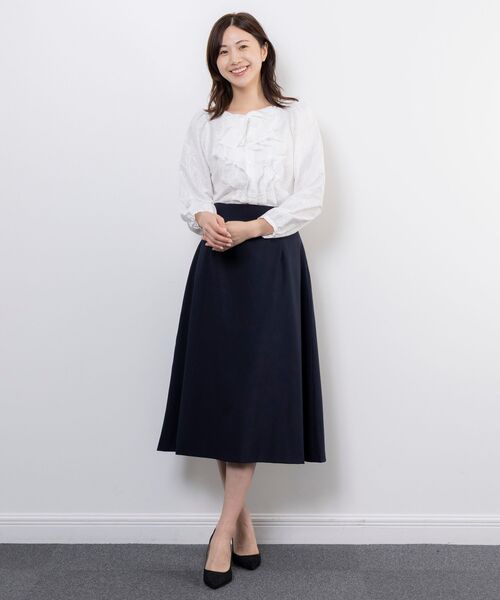 NARACAMICIE / ナラカミーチェ シャツ・ブラウス | 【NARACAMICIE】ドットジャガードフリルリボン長袖ブラウス | 詳細11