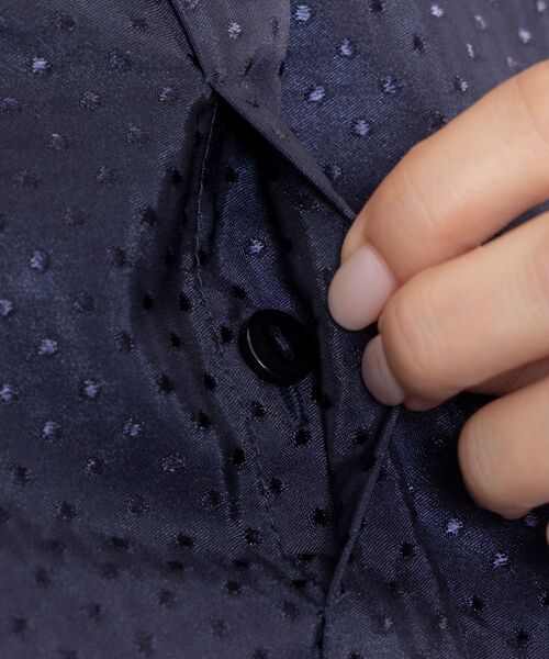 NARACAMICIE / ナラカミーチェ シャツ・ブラウス | 【NARACAMICIE】ドットジャガード長袖シャツ衿ブラウス | 詳細10
