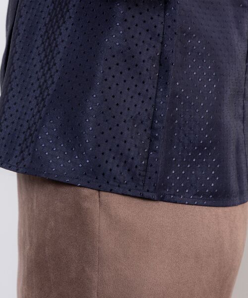 NARACAMICIE / ナラカミーチェ シャツ・ブラウス | 【NARACAMICIE】ドットジャガード長袖シャツ衿ブラウス | 詳細12