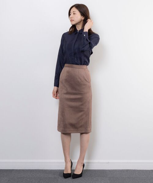 NARACAMICIE / ナラカミーチェ シャツ・ブラウス | 【NARACAMICIE】ドットジャガード長袖シャツ衿ブラウス | 詳細14