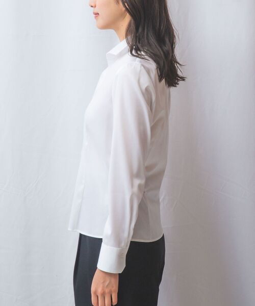 NARACAMICIE / ナラカミーチェ シャツ・ブラウス | 【NARACAMICIE】ツイルスタンドカラー長袖シャツ | 詳細2