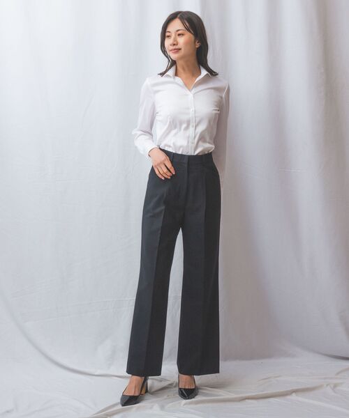 NARACAMICIE / ナラカミーチェ シャツ・ブラウス | 【NARACAMICIE】ツイルスタンドカラー長袖シャツ | 詳細8