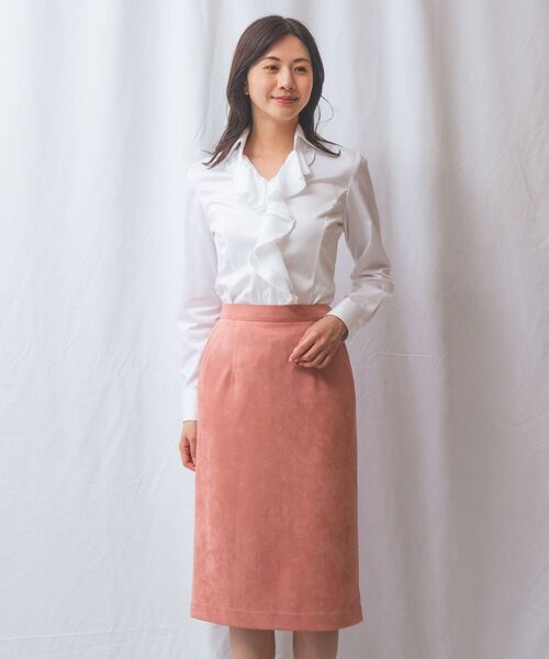 NARACAMICIE / ナラカミーチェ シャツ・ブラウス | 【NARACAMICIE】ツイル襟付きフリル長袖シャツ | 詳細10